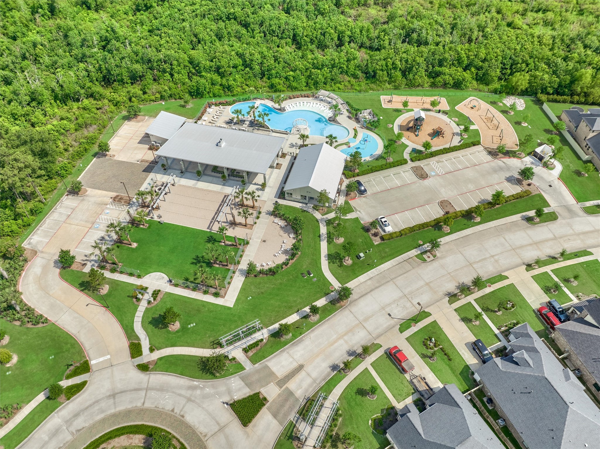 10660 Red Tail Place Conroe, TX 77385 - Photo 46 of 50 an aerial view of a house with outdoor space
