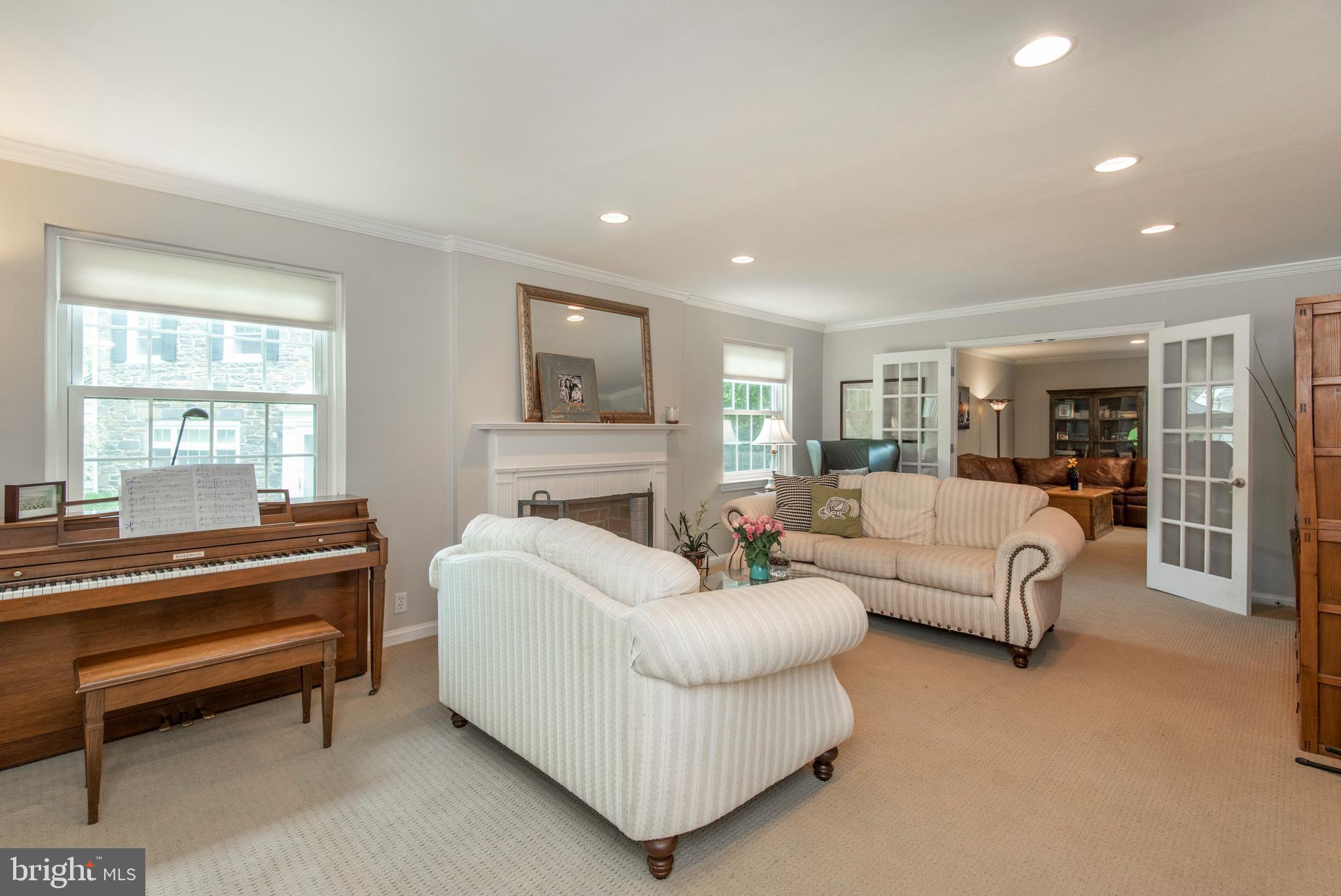 543 Hamilton Road Merion Station, PA 19066 - Photo 3 of 28 a living room with furniture and a piano
