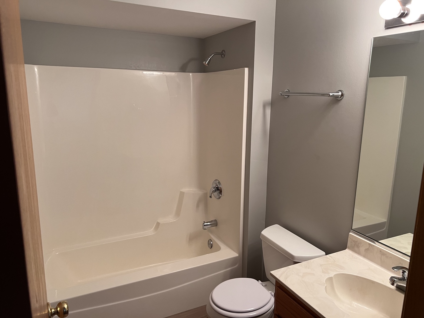 25838 Geranium Lane Monee, IL 60449 - Photo 16 of 21 a bathroom with a toilet and a bath tub