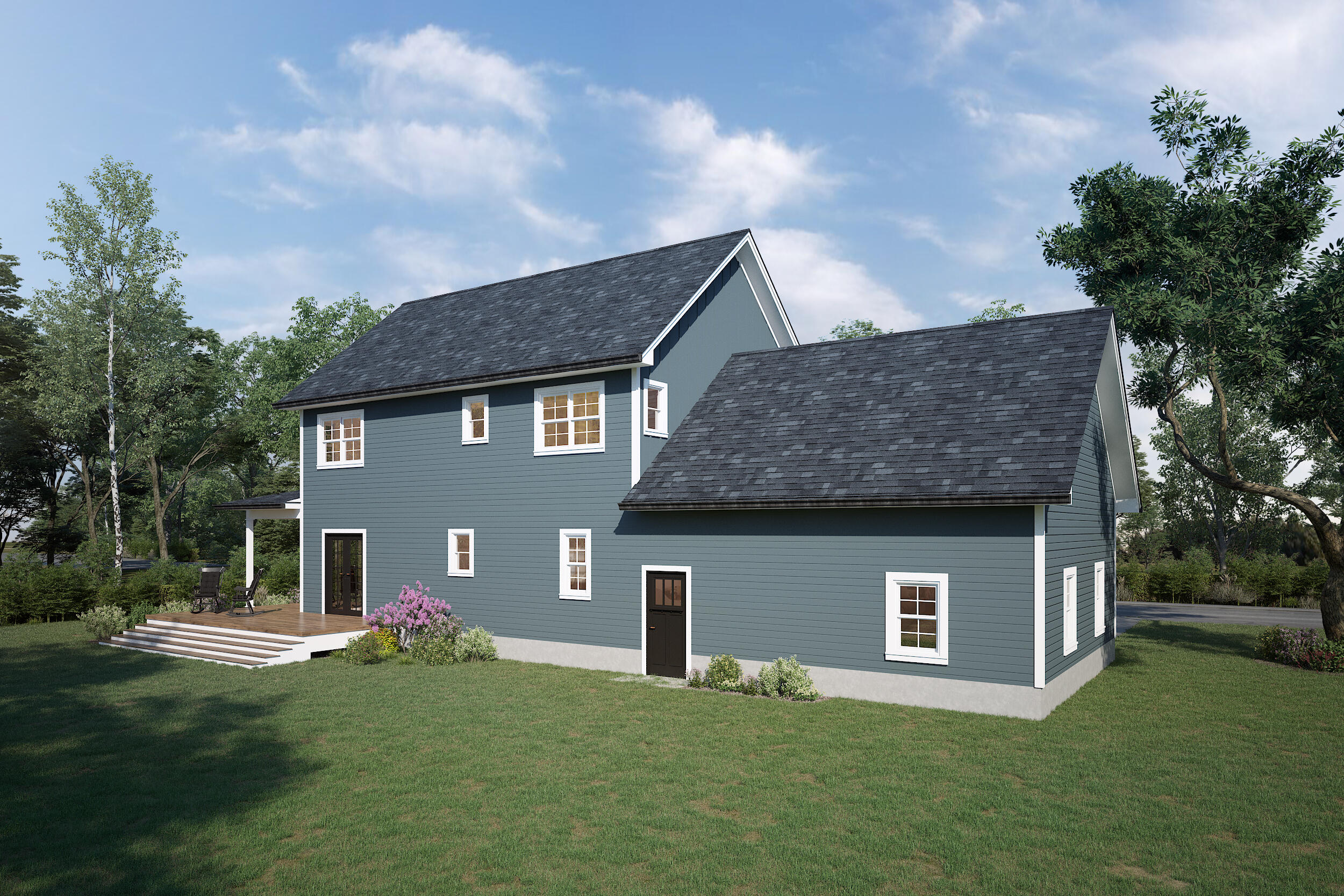 Lot 16 Meadow View Drive Readfield, ME 04355 - Photo 4 of 18 house 2 (Rear 4)