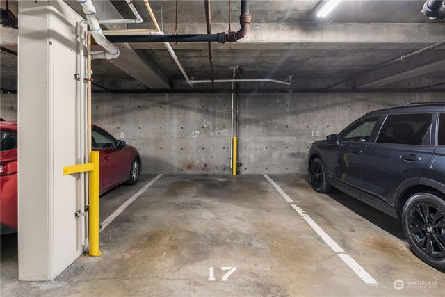 a view of a wooden door