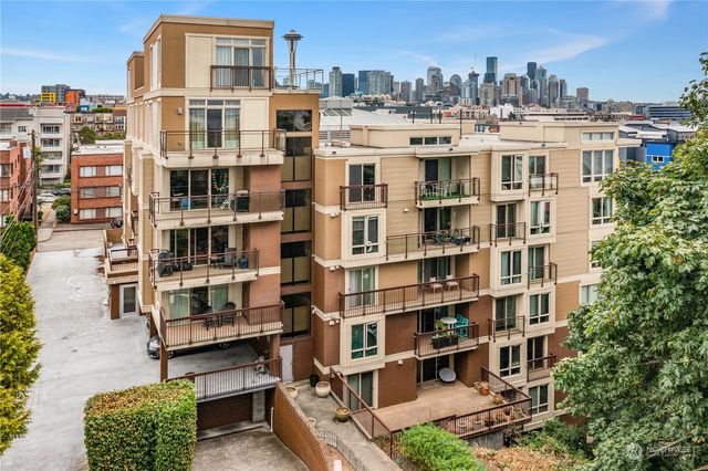 a view of a building with many windows