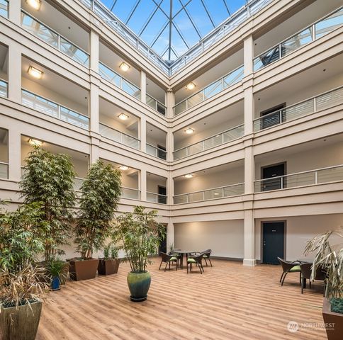 an aerial view of a house with outdoor space