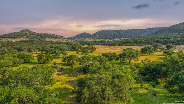 a living room with furniture a fireplace and a large window