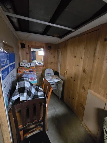 a room with furniture