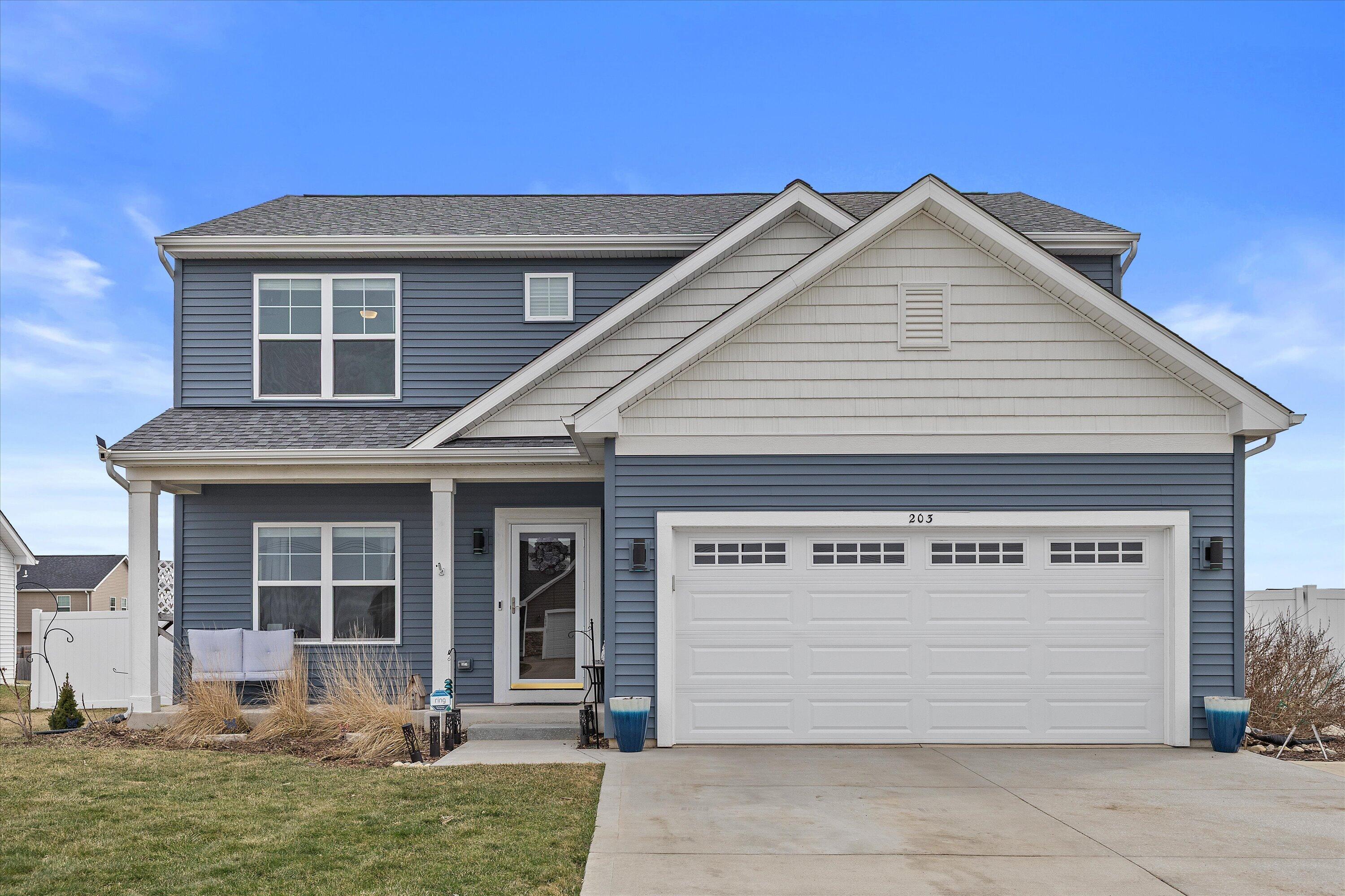 203 Linden Lane Delavan, WI 53115 - Photo 2 of 46 Front of Home