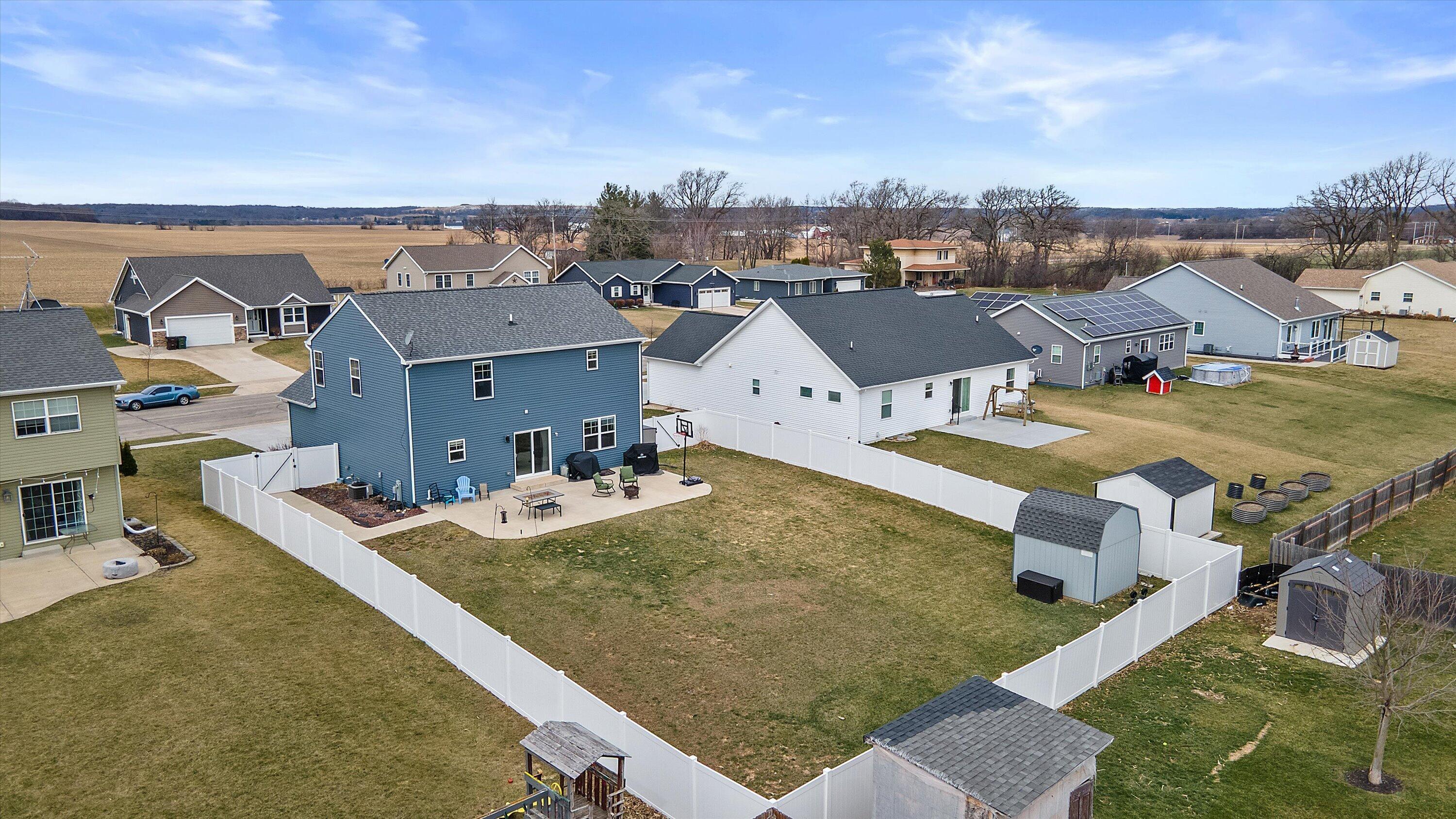 203 Linden Lane Delavan, WI 53115 - Photo 38 of 46 Drone View