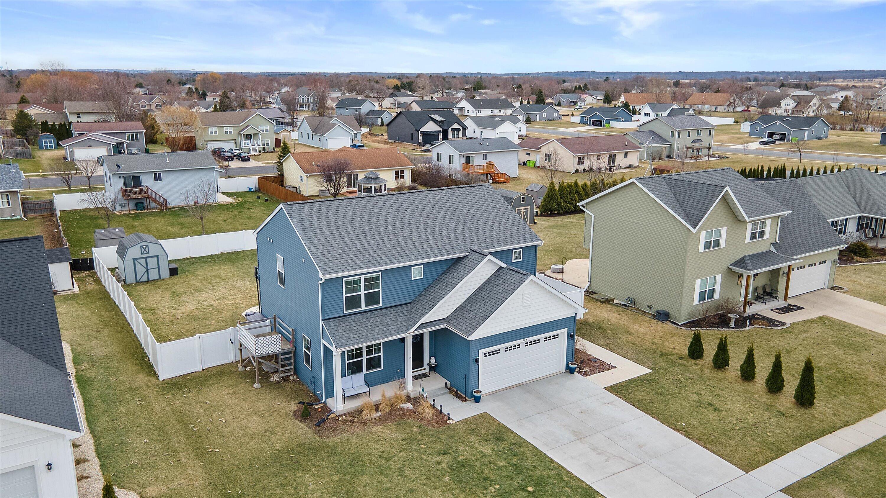 203 Linden Lane Delavan, WI 53115 - Photo 40 of 46 Drone View