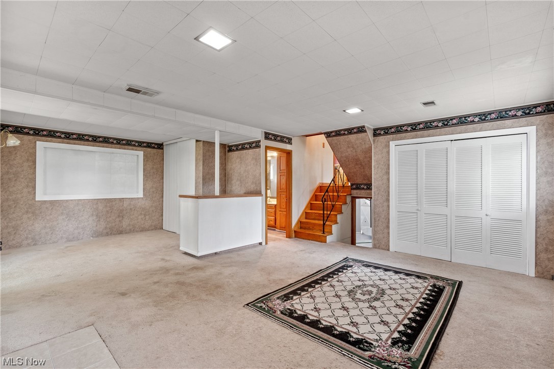 120 Lester Road New Franklin, OH 44319 - Photo 12 of 24 Basement with light carpet