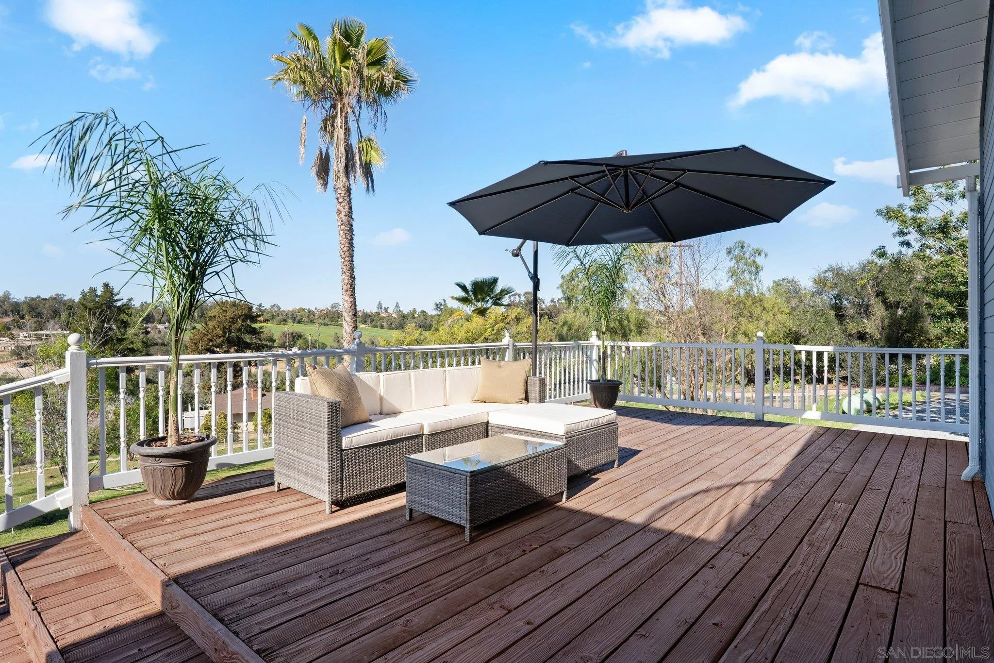 1267 Palomino Road Fallbrook, CA 92028 - Photo 27 of 34 a view of a patio on the roof deck