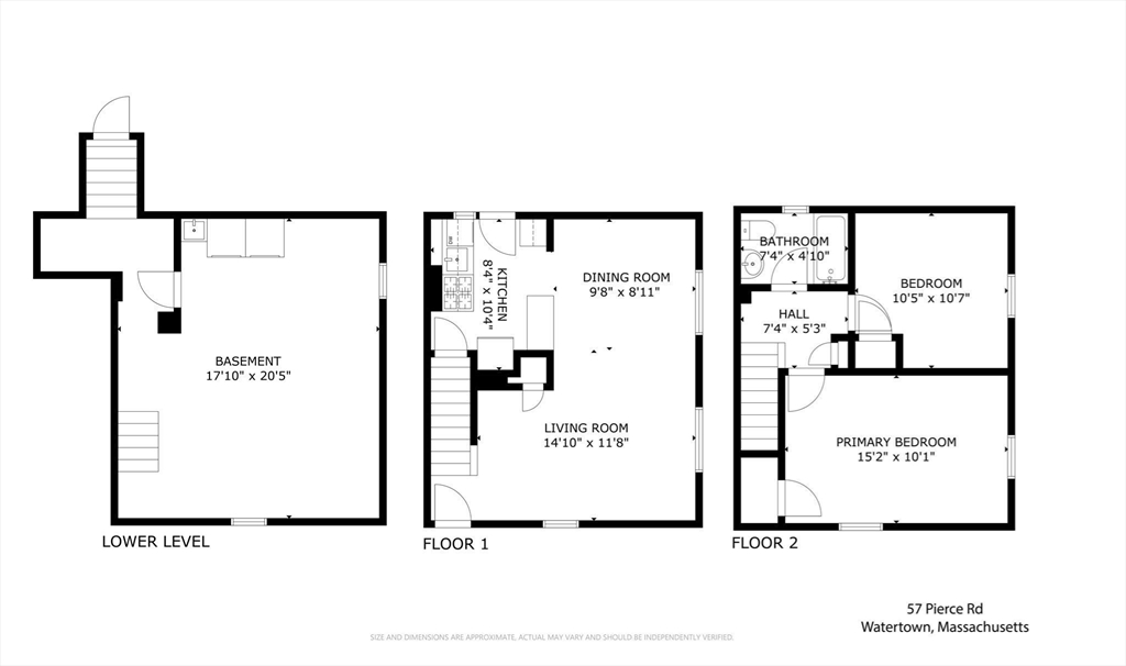 57 Pierce Road, Unit 57 Watertown, MA 02472 - Photo 20 of 22 a picture of a wall with a white wall and white cabinet