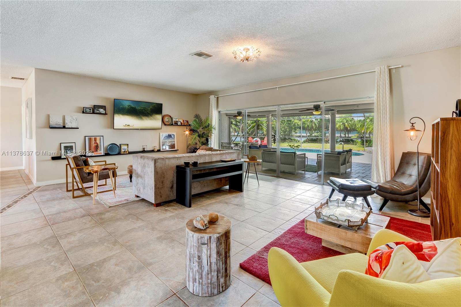 Bonaventure Lakes Weston, FL 33326 - Photo 9 of 52 a living room with furniture and a floor to ceiling window