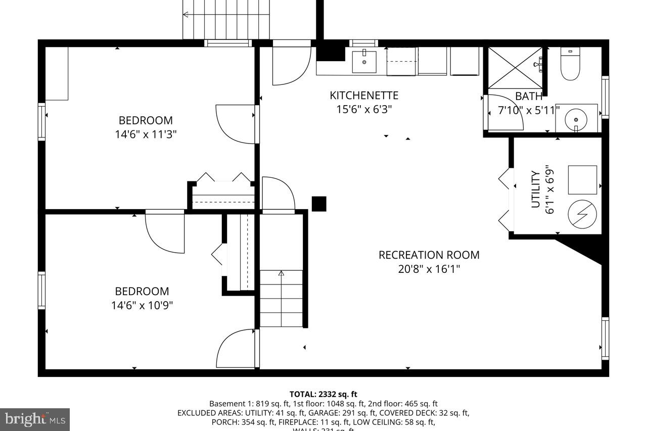 5005 Rhoades Place Alexandria, VA 22304 - Photo 53 of 55 MAIN LEVEL FLOOR PLAN