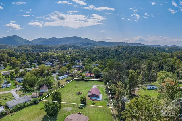 a view of outdoor space and mountain view in city