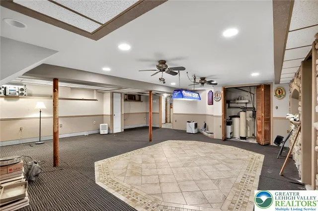 a room with gym equipment