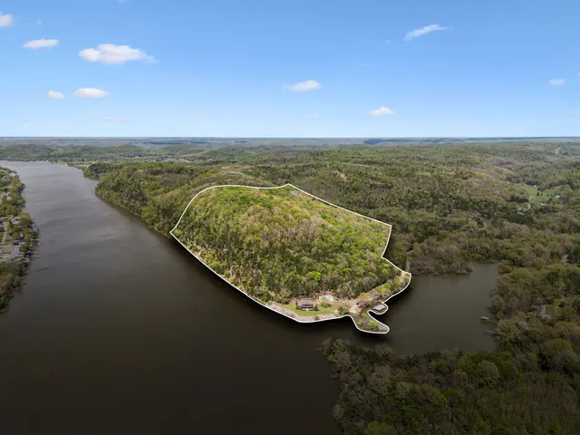 a view of a lake with a mountain