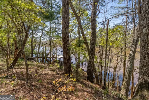 a view of a lake from a balcony