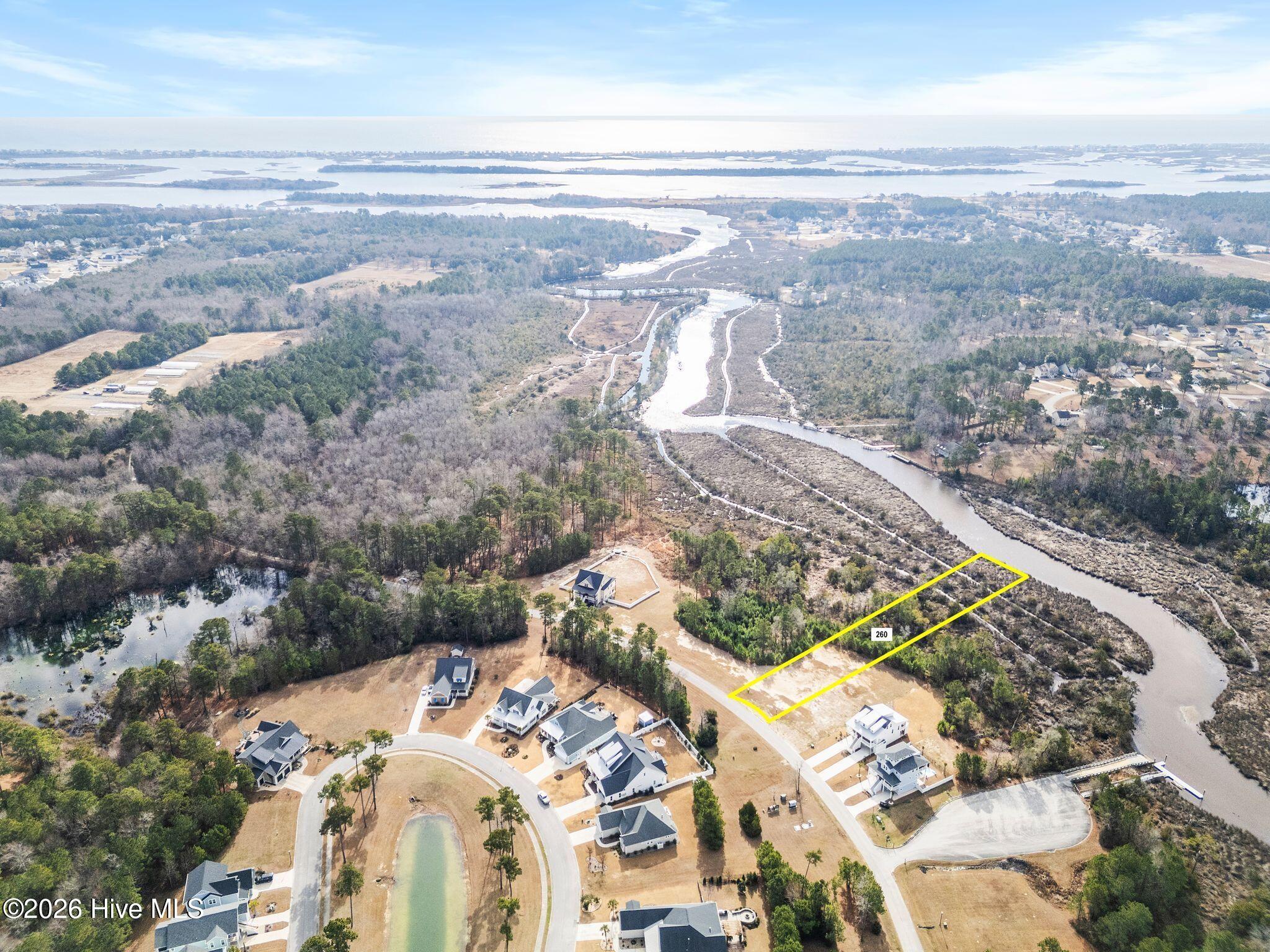 260 Kings Creek Crossing Holly Ridge, NC 28445 - Photo 8 of 37 Aerial View Lot 260