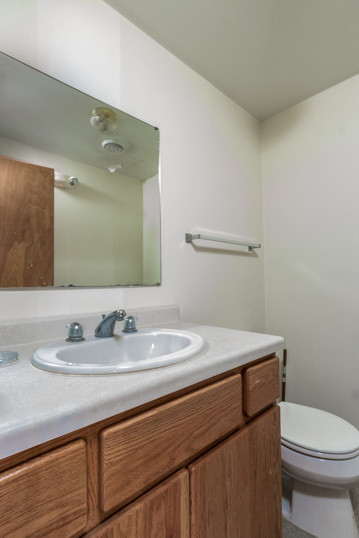 2567 Osborne Road Winnebago, IL 61088 - Photo 25 of 43 a bathroom with a sink toilet and mirror