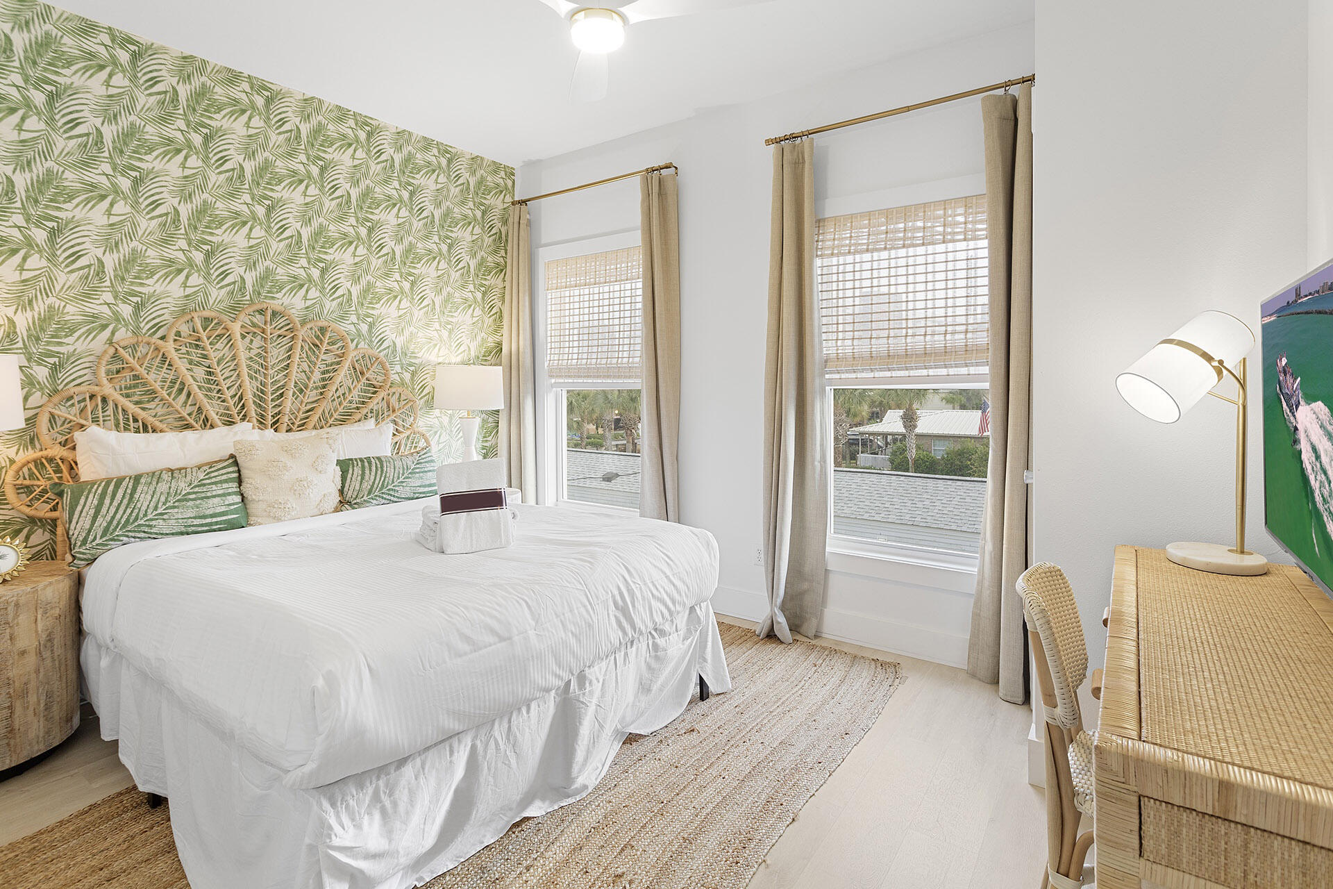 53 Gulfside Way Miramar Beach, FL 32550 - Photo 14 of 34 a bedroom with a large bed and a large window with outer view