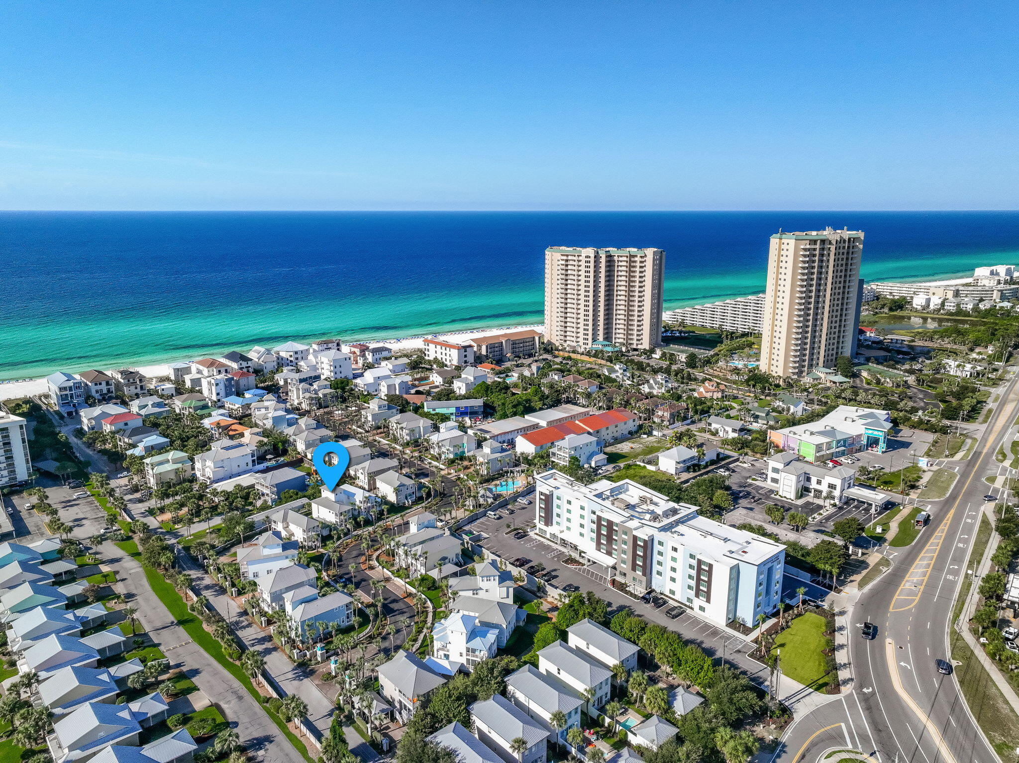 53 Gulfside Way Miramar Beach, FL 32550 - Photo 22 of 34 a city view with tall buildings
