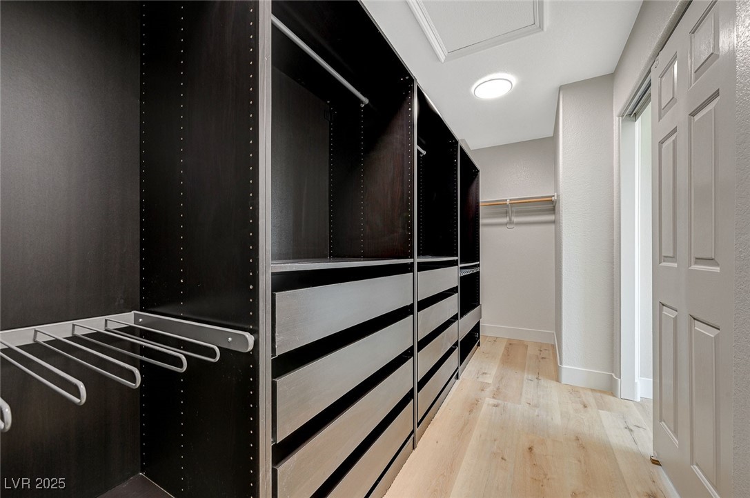 153 Tall Ruff Drive Las Vegas, NV 89148 - Photo 27 of 59 Walk in closet with wood finished floors