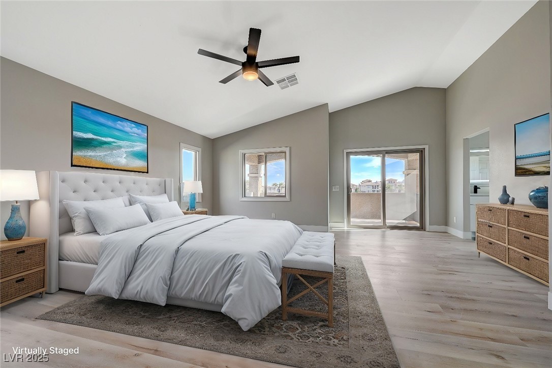 153 Tall Ruff Drive Las Vegas, NV 89148 - Photo 7 of 59 Bedroom with vaulted ceiling, baseboards, access t