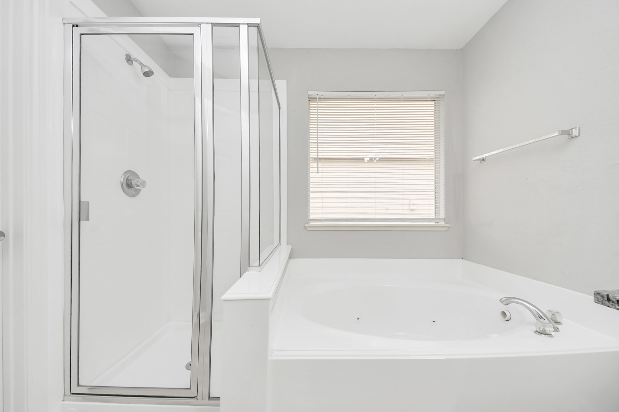 19618 Beachy Court Katy, TX 77449 - Photo 18 of 33 Walk-in shower and separate tub combo!