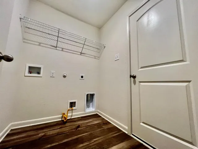a view of a kitchen cabinets