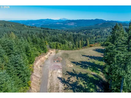 a view of a lake with a city