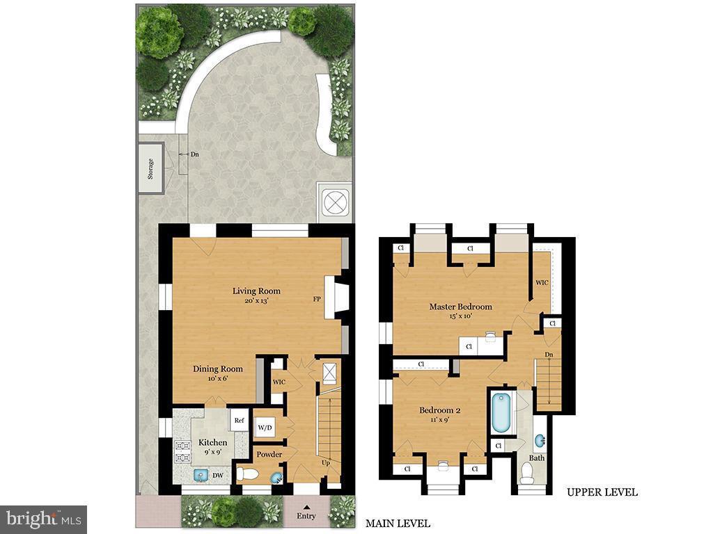 1306 34th Street Northwest Washington, DC 20007 - Photo 27 of 27 Floor plan rendering