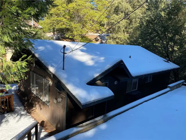 a backyard of a house with an outdoor space