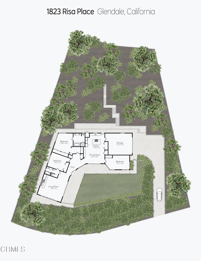 1823 Risa Place Glendale, CA 91208 - Photo 33 of 36 a view of a floor plan