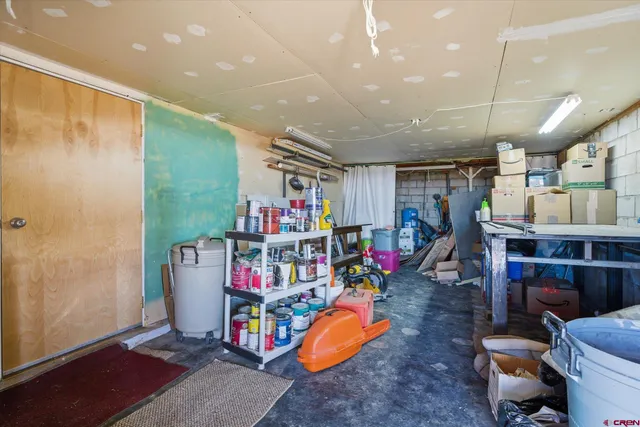 a living room with lots of furniture