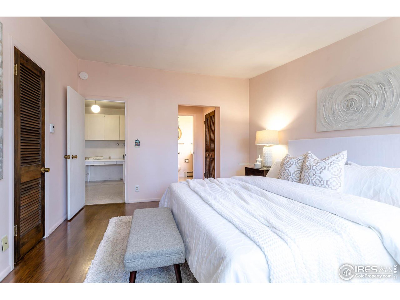 2207 Bluebell Avenue Boulder, CO 80302 - Photo 20 of 47 a bedroom with a bed and a view of kitchen