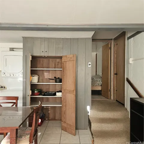 a view of storage and utility room