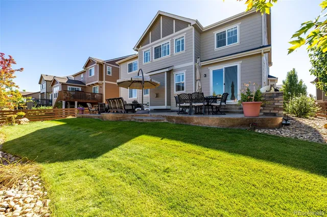 a view of a garden with a flower garden
