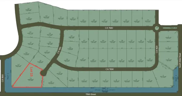 an aerial view of a wooden door