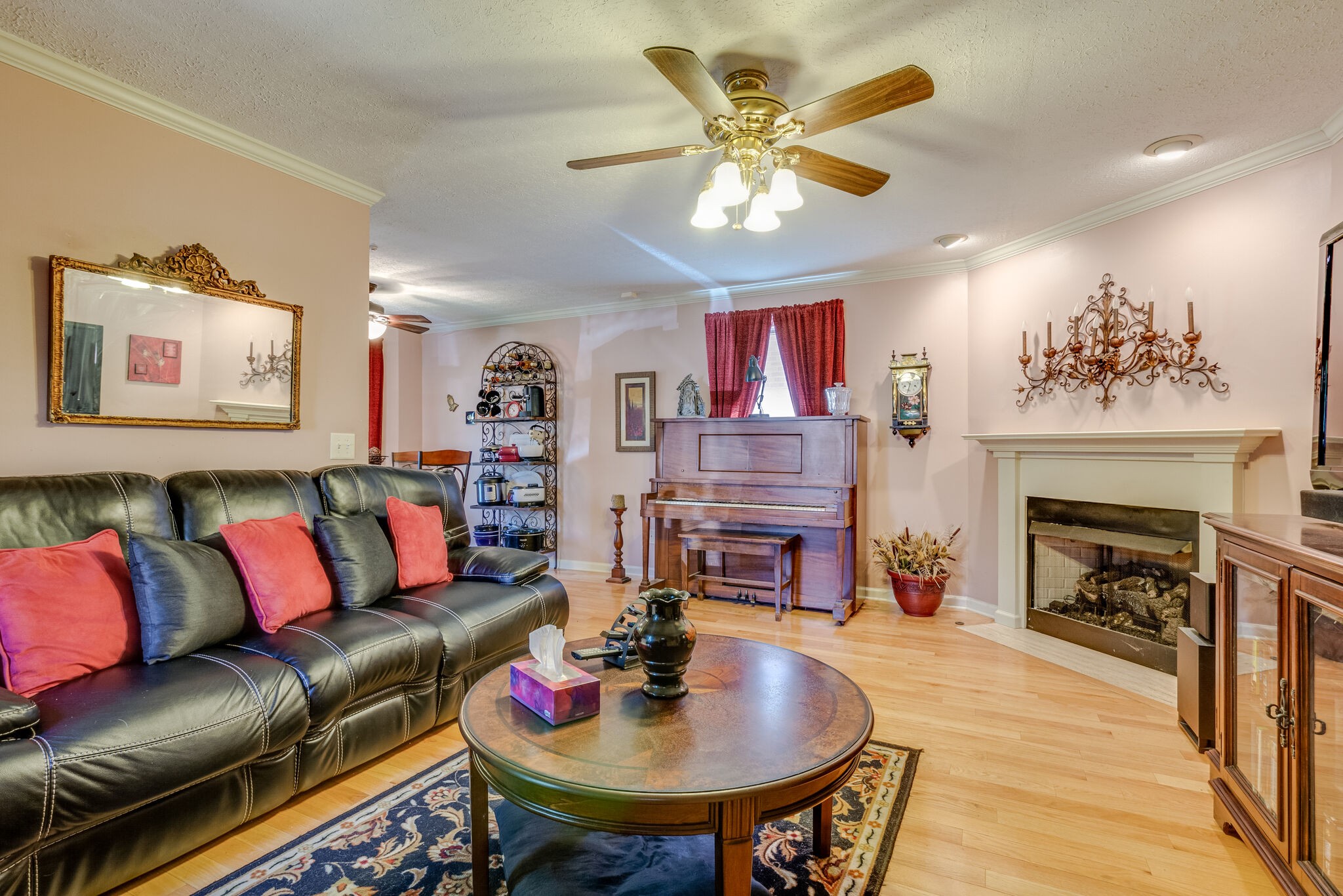 1216 Idlewild Place Madison, TN 37115 - Photo 5 of 24 a living room with furniture and a fireplace
