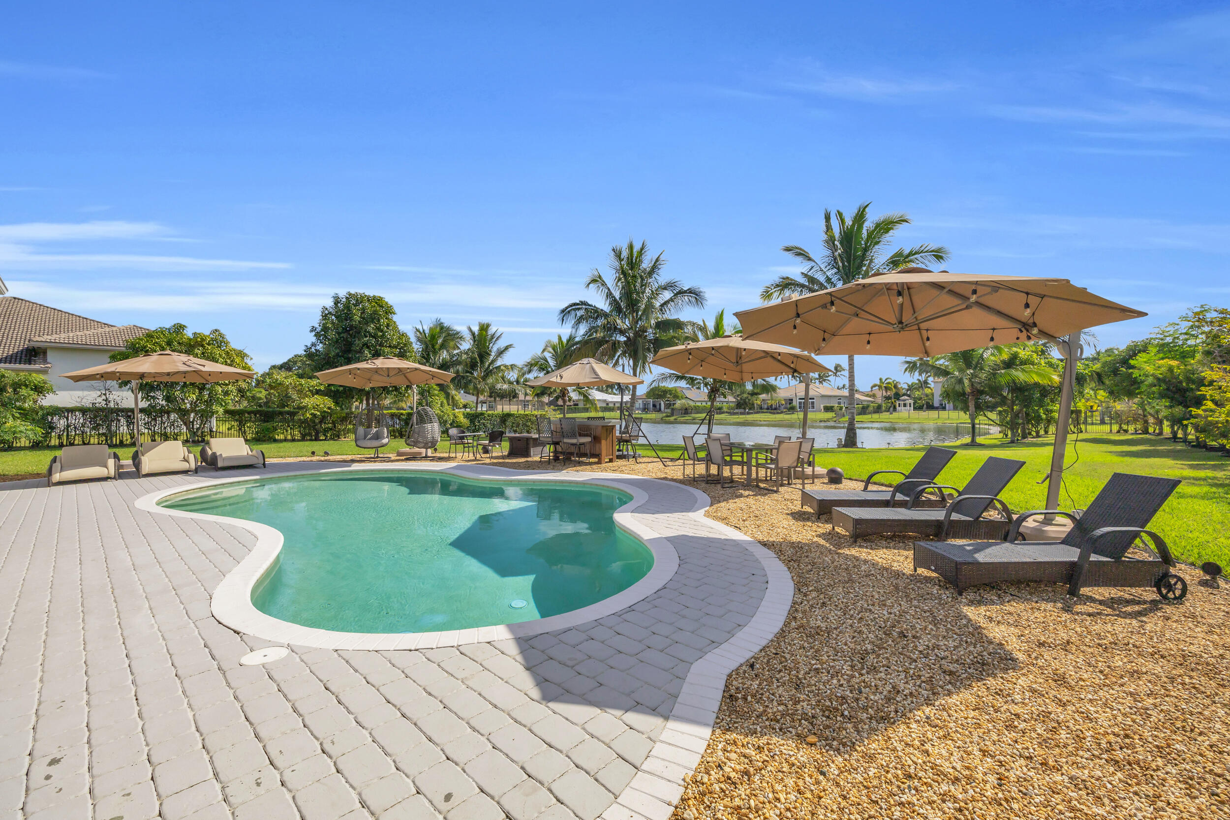 15182 Southwest 35th Street Davie, FL 33331 - Photo 39 of 53 a view of swimming pool with outdoor seating space