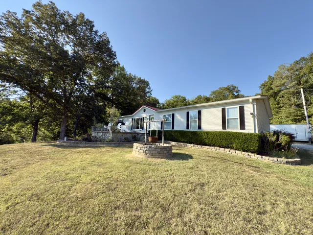 a backyard of a house