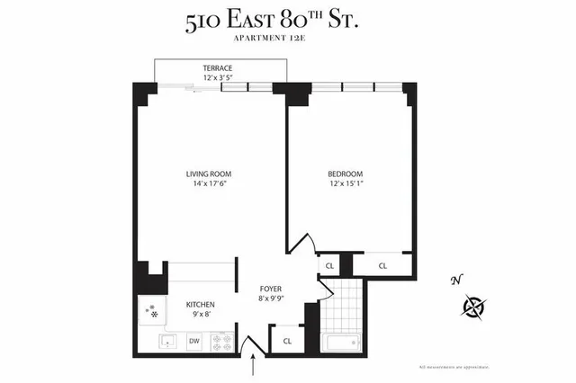 $798,000 | 510 East 80th Street, Unit 12E | Upper East Side
