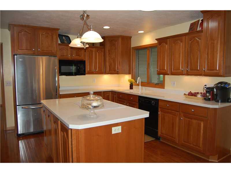 351 Dobson Road Mars, PA 16046 - Photo 4 of 25 Kitchen. Hickory, Corian & Stainless, Lots of Storage & Pull Out Drawers