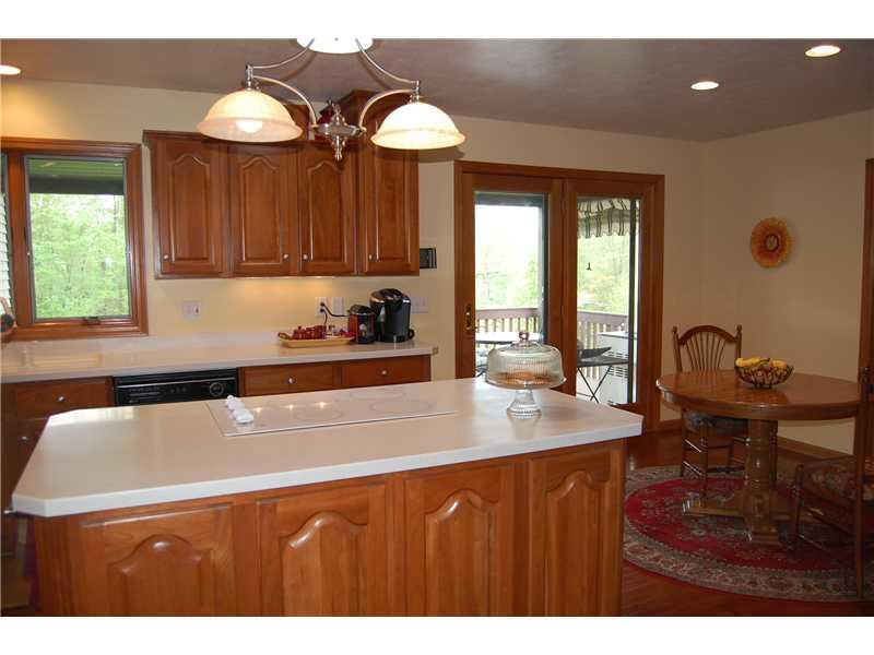 351 Dobson Road Mars, PA 16046 - Photo 7 of 25 Kitchen. Breakfast Area & Glass Doors to Deck