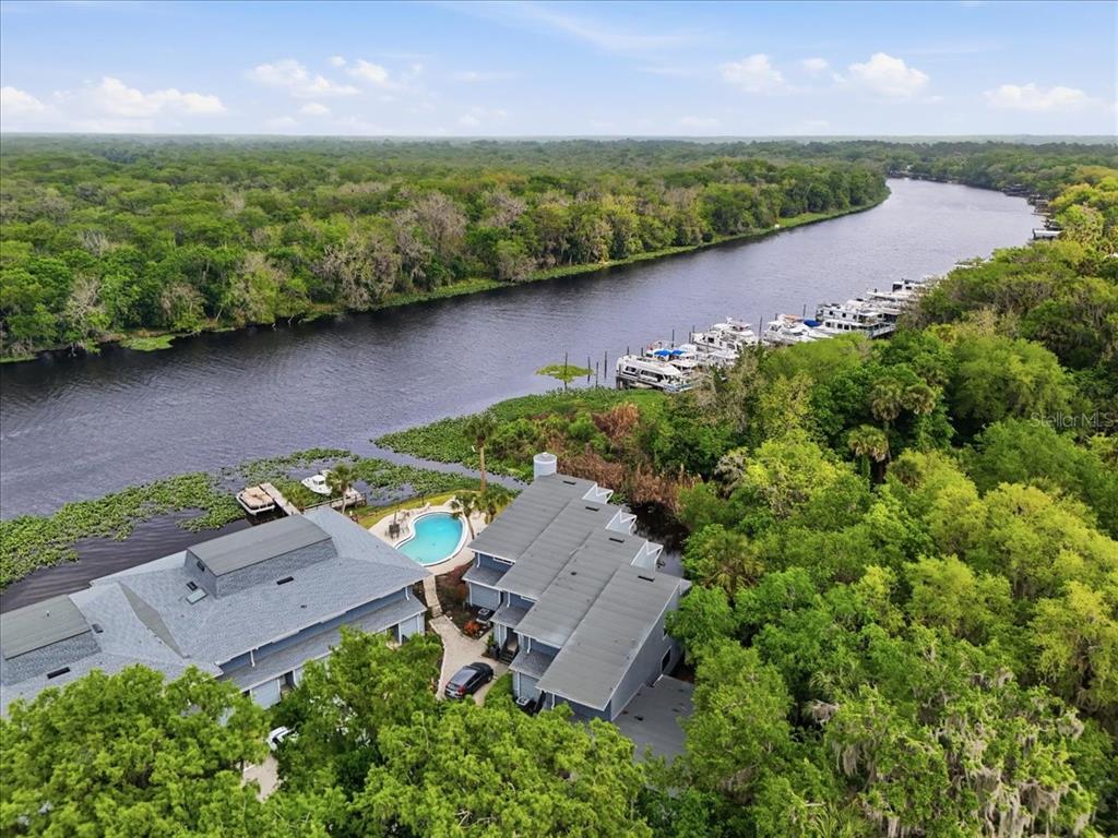 2329 River Ridge Road, Unit 2 DeLand, FL 32720 - Photo 2 of 17 an aerial view of a house with a lake view