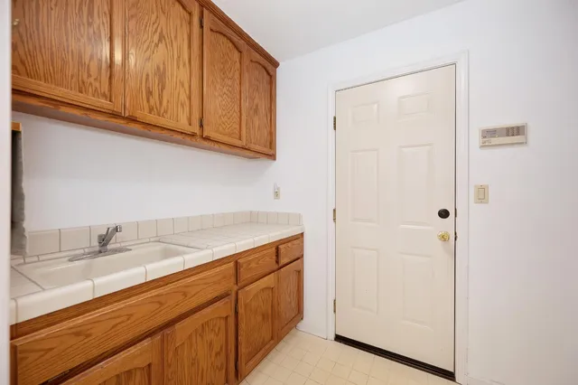 a view of workspace with a window