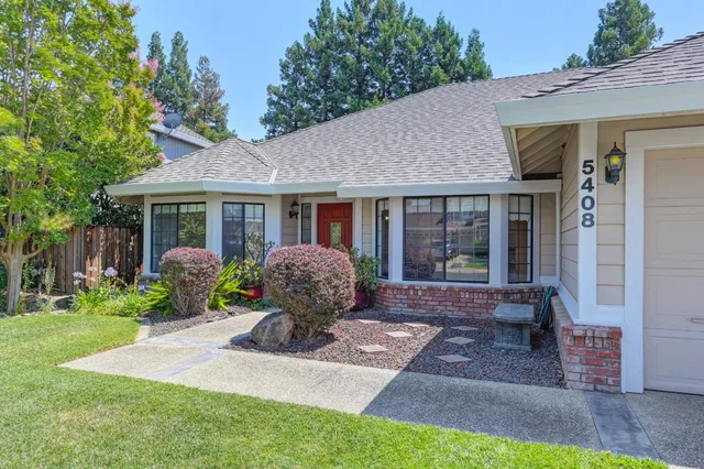 a front view of a house