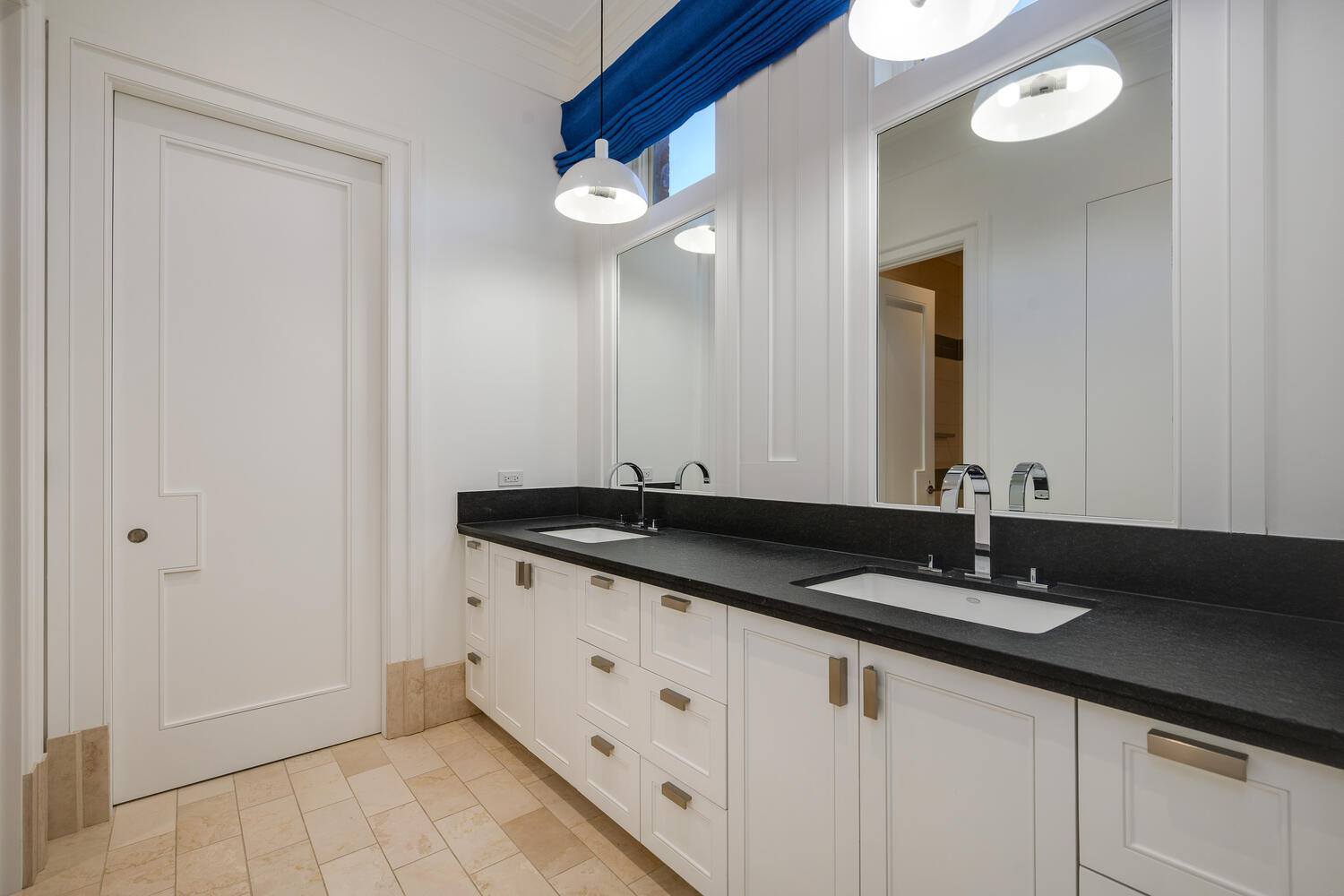 2026 North Mohawk Street Chicago, IL 60614 - Photo 34 of 56 a bathroom with a granite countertop sink and a mirror