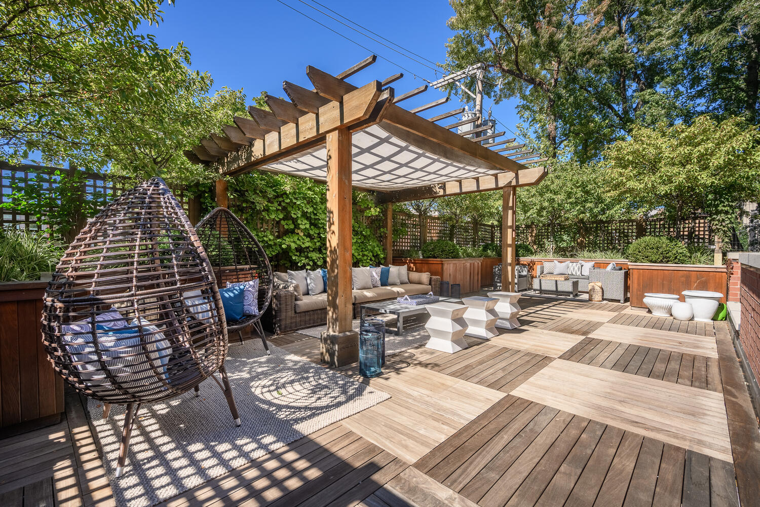 2026 North Mohawk Street Chicago, IL 60614 - Photo 52 of 56 a view of a patio with wooden floor