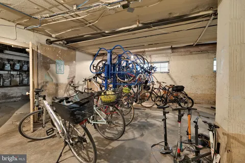a view of bike storage
